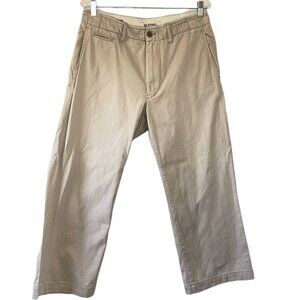 American Eagle Khaki Wide Leg High Rise Pants 5 pockets Tan Color Size 33 Waist